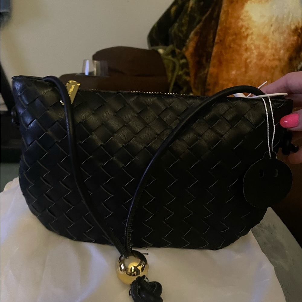 Black Woven Shoulder, Armpit's Purse